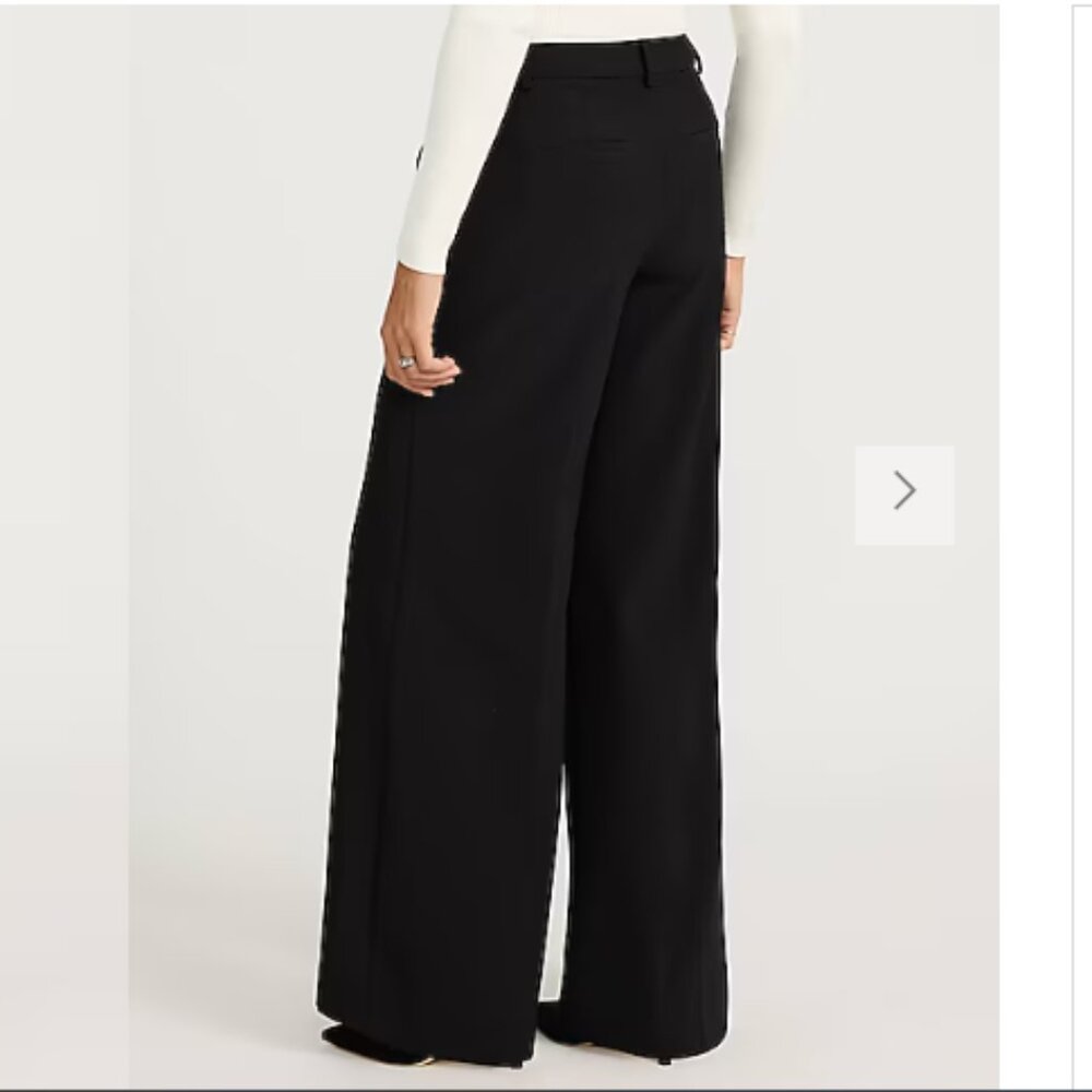 Express Editor Studio Stretch Twill Mid Rise Wide Leg Pant - Picture 2 of 11